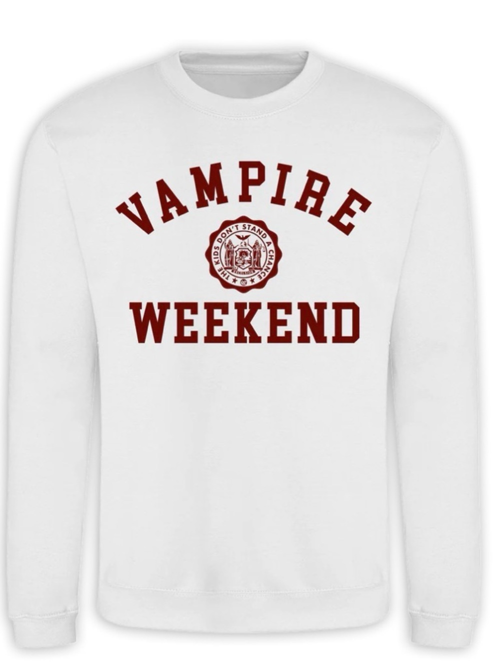 Vampire Weekend White Logo Crewneck Sweatshirt